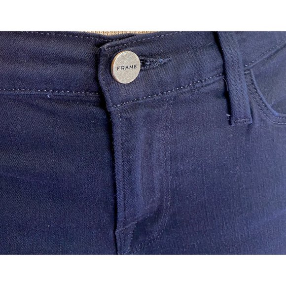 FRAME Black Distressed Ripped Zip Multipocket Skinny Jeans, Sz. 28 - Picture 10 of 14